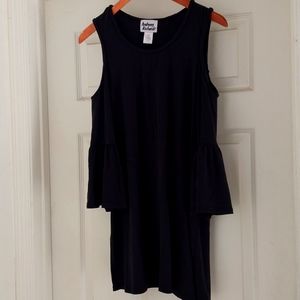 Black 'Shoulderless' Shirt